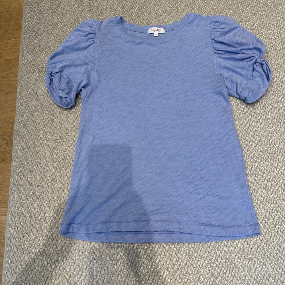 Goldie Blue Puff Sleeve Top